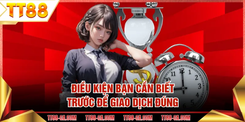 Điều kiện bạn cần biết trước để giao dịch đúng