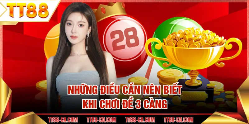Những điều cần nên biết khi chơi đề 3 càng
