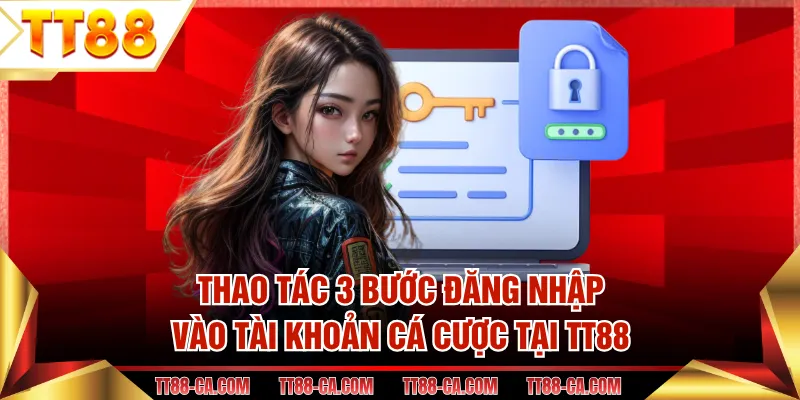 Thao tác 3 bước đăng nhập vào tài khoản cá cược tại TT88